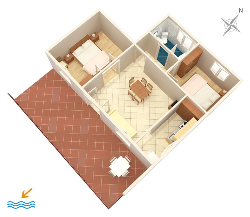 Apartments By The Sea Seget Vranjica, Trogir - 1038 Екстериор снимка